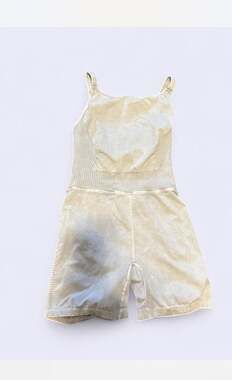 Free People Movement Good Karma High Neck Runsie Iced Grey Flawed - M/L